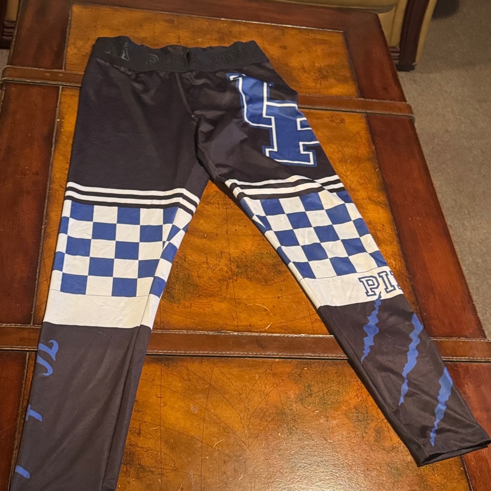 Victoria's Secret Black and Blue Leggings